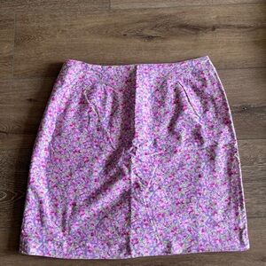 Lilly Pulitzer Pink Floral Skirt